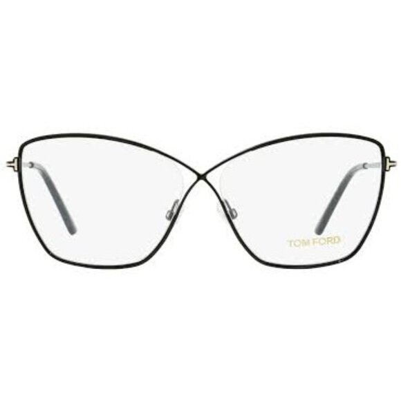 NEW TOM FORD TF5518/S 001 EYEGLASSES TF5518 001 BLACK WOMEN CAT EYE EYEWEAR - Picture 3 of 4